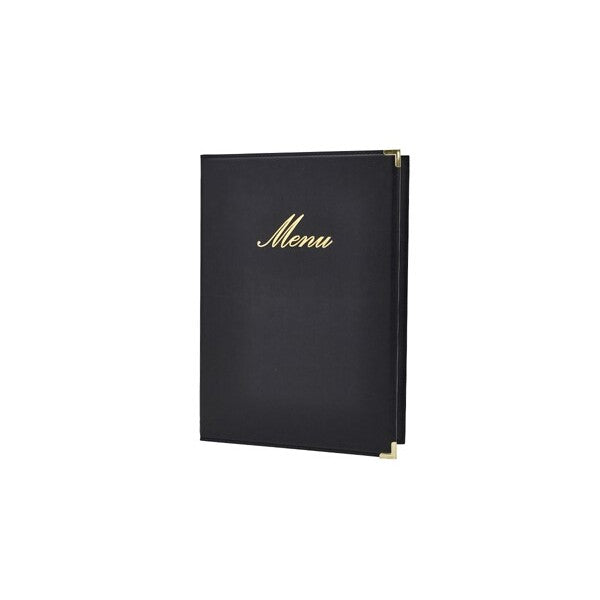 Classic A5 Menu Holder Black (4 Pages)