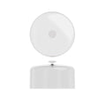 Clear Polycarbonate Dome Lid With White Handles 26.5 X 16.2cm