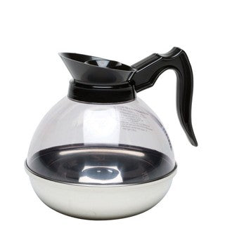 Coffee Decanter With Clear Top And Steel Base 1.9L / 64oz