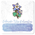 Colorado Blue Columbine Enamel Pin