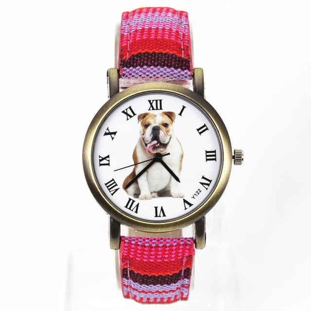 Colorful Bulldog Watch