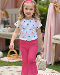 Colorful Heart Print Two piece Set