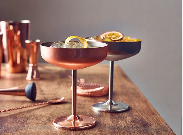 Copper Cocktail Coupe Glass 30cl/10.5oz