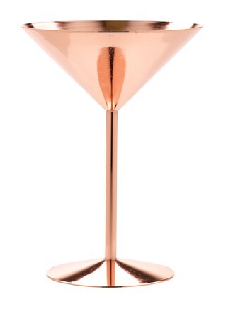 Copper Martini Glass 24cl / 8.5oz
