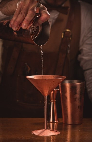Copper Martini Glass 24cl / 8.5oz