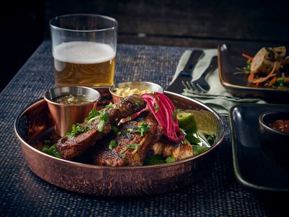 Copper Plated Hammered Presentation Plate 20 X 3cm (Box Of 12)
