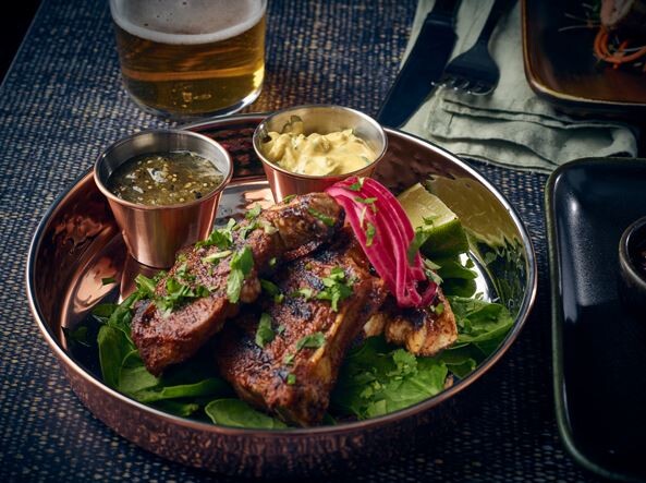 Copper Plated Hammered Presentation Plate 20 X 3cm (Box Of 12)