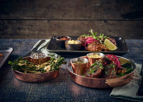 Copper Plated Hammered Presentation Plate 20 X 3cm (Box Of 12)