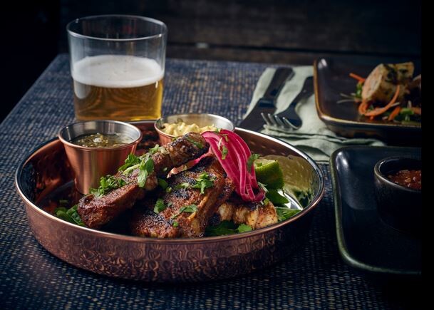 Copper Plated Hammered Presentation Plate 25 X 3cm (Box Of 12)