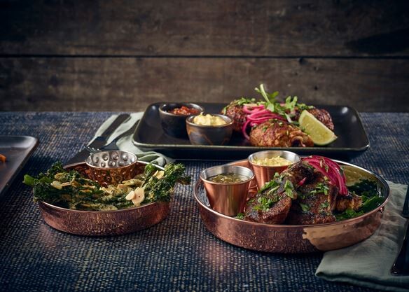 Copper Plated Hammered Presentation Plate 25 X 3cm (Box Of 12)