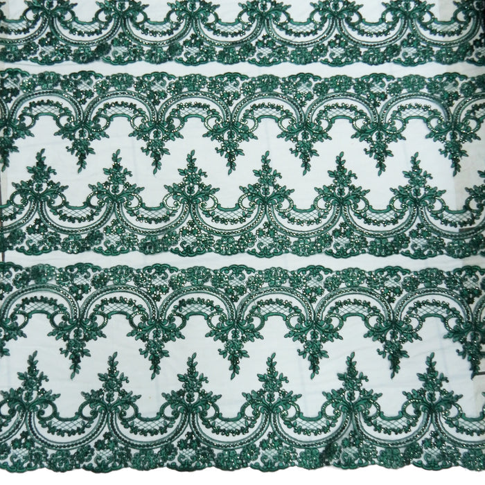 Corded Chantilly Embroidered Tulle Lace