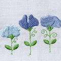 Row of Sweet Peas (Blue)