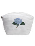 Cosmetic Bag (Large), Hydrangea Too (Light Blue)