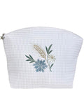 Cosmetic Bag (Large), Meadow (Blue)