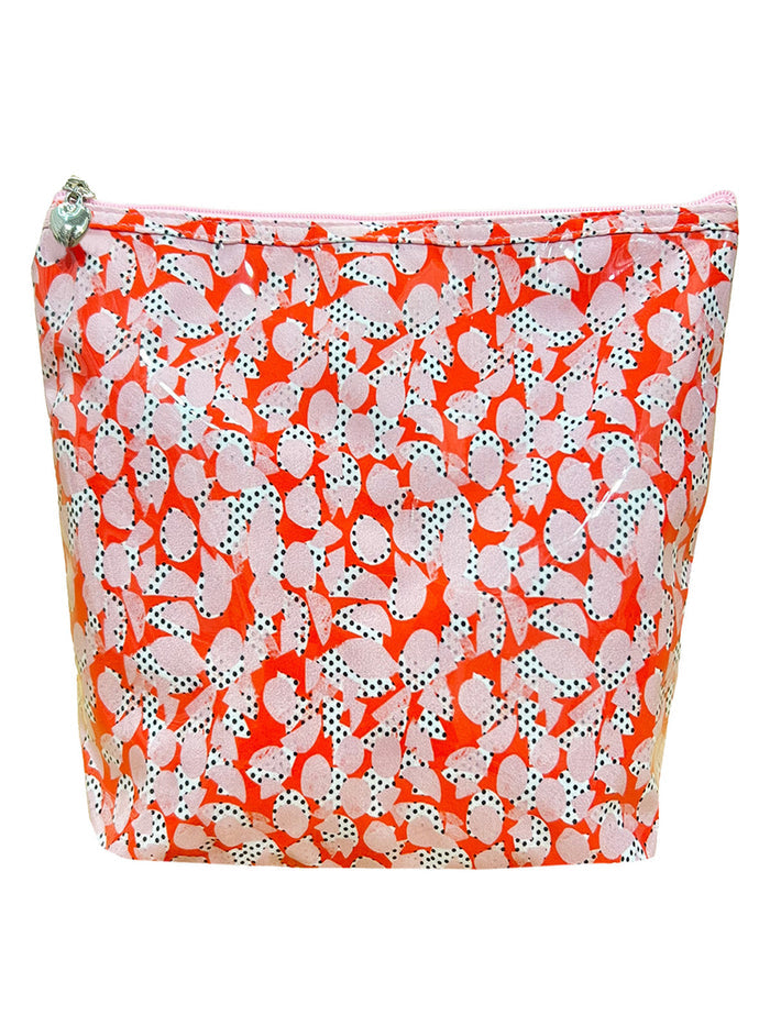 Cosmetic Bag (Large), Pebble Polka Dot