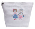 Cosmetic Bag (Large), Waffle Weave - Besties