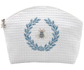 Cosmetic Bag (Medium), Embroidered Bees