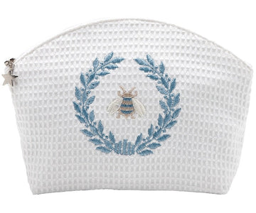 Cosmetic Bag (Medium), Embroidered Bees