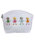 Cosmetic Bag (Medium), Row of Girls
