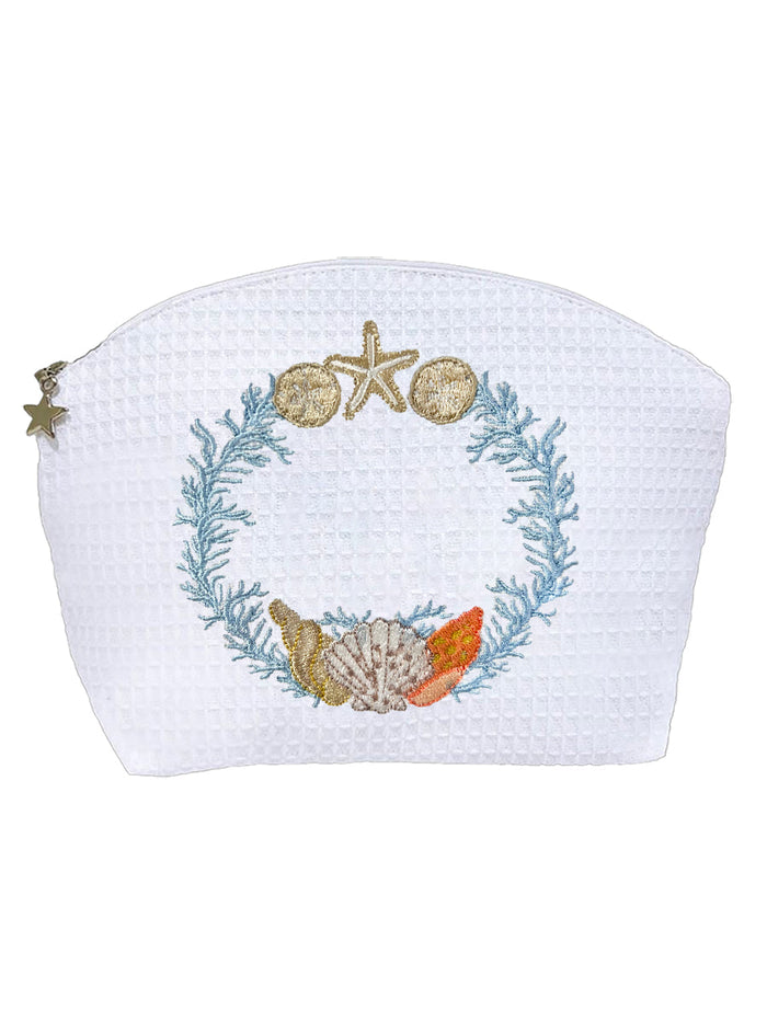 Cosmetic Bag (Medium), Shell Wreath