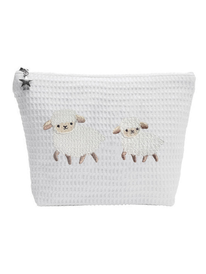Cosmetic Bag (Medium), Waffle Weave, Children's Designs