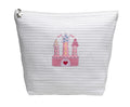 Cosmetic Bag (Medium), Waffle Weave, Cinderella's Castle