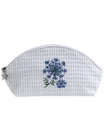 Cosmetic Bag (Small), Embroidered Botanical
