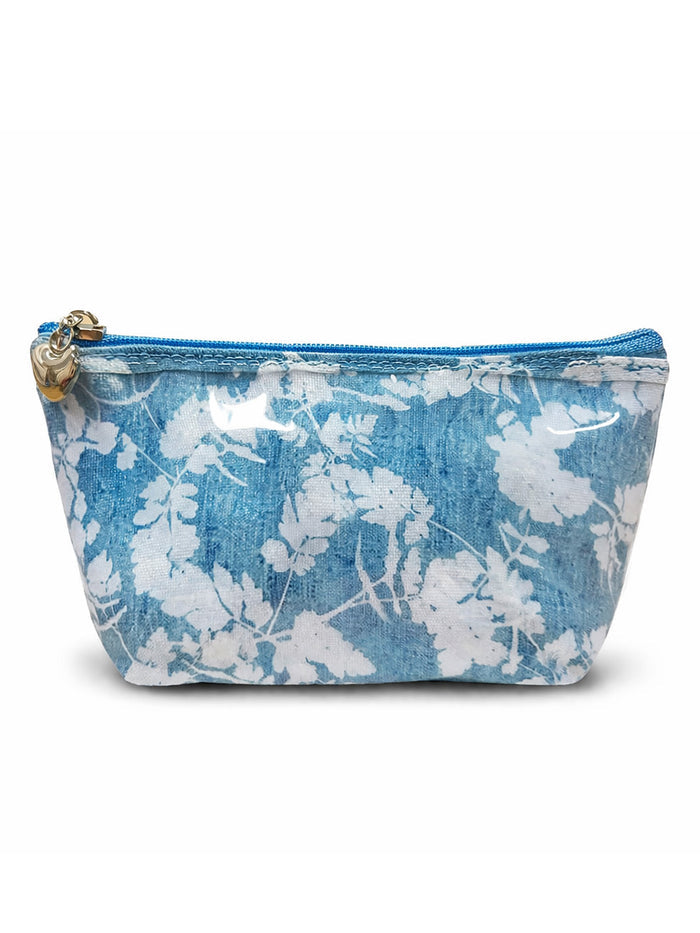 Cosmetic Bag (Small), Floral Denim