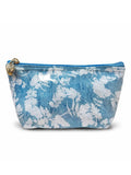 Cosmetic Bag (Small), Floral Denim