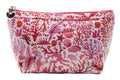 Cosmetic Bag (Small), Seashells (Coral)