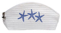 Cosmetic Bag (Small), Three Starfish (Blue)