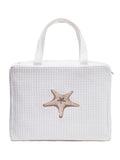 Cosmetic Case, Waffle Weave, Morning Starfish (Beige)