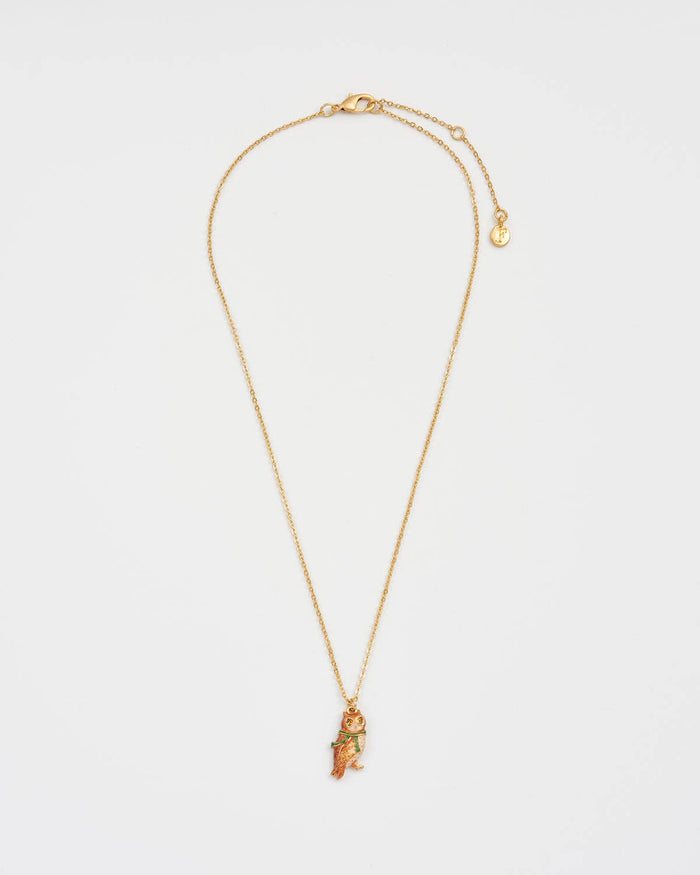 Cosy Owl Gold Chain Necklace