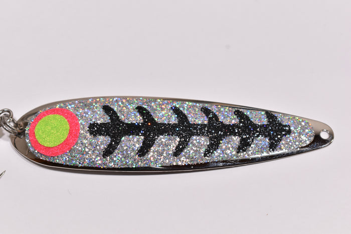 crazy bones salmon trout trolling spoon hyper vis lure tape Hyperspoonz Hyper -Vis+