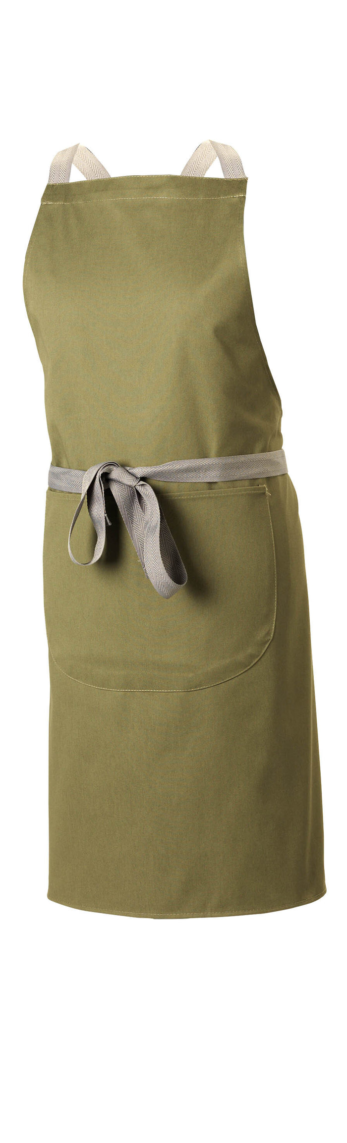 Cross Over Back Bib Apron Poly/Cotton Dp130