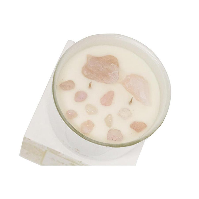 Amoura Crystal Infused Fragrant Candle - Moonflower | Koop.co.nz