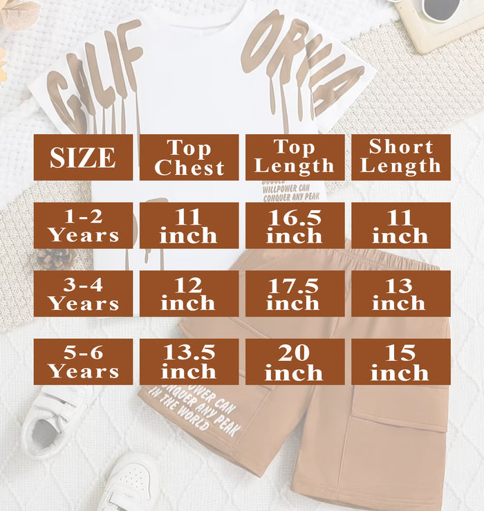 "CUTE~ CAPYBARA" Capybara Animal Print T-Shirt with Brown Shorts,