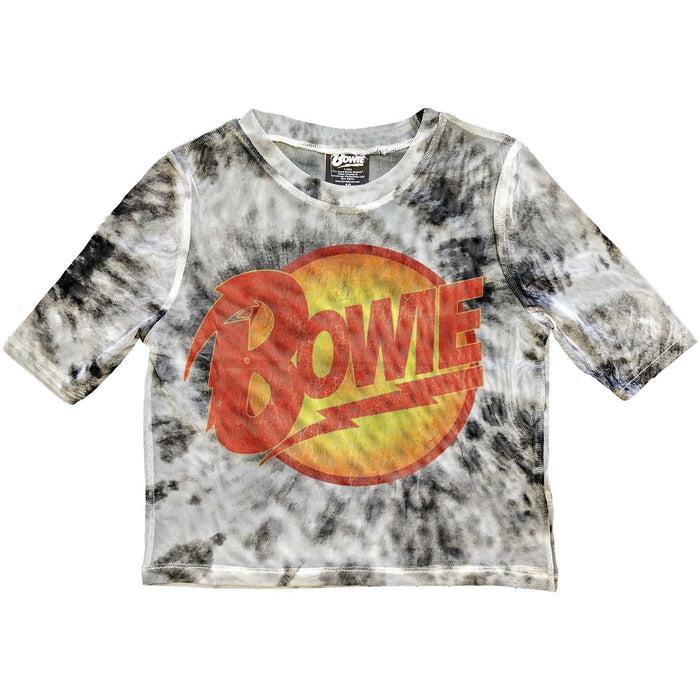 David Bowie Crop Top - Diamond Dogs Logo Rock Off