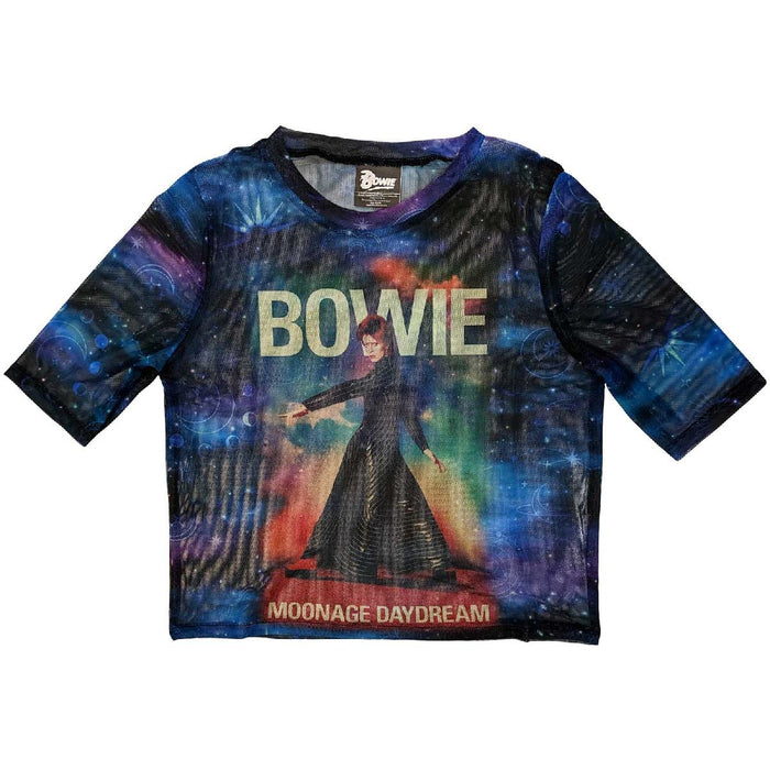 David Bowie Crop Top - Moonage 11 Fade Rock Off
