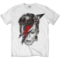 David Bowie T-Shirt - Halftone Flash face Rock Off