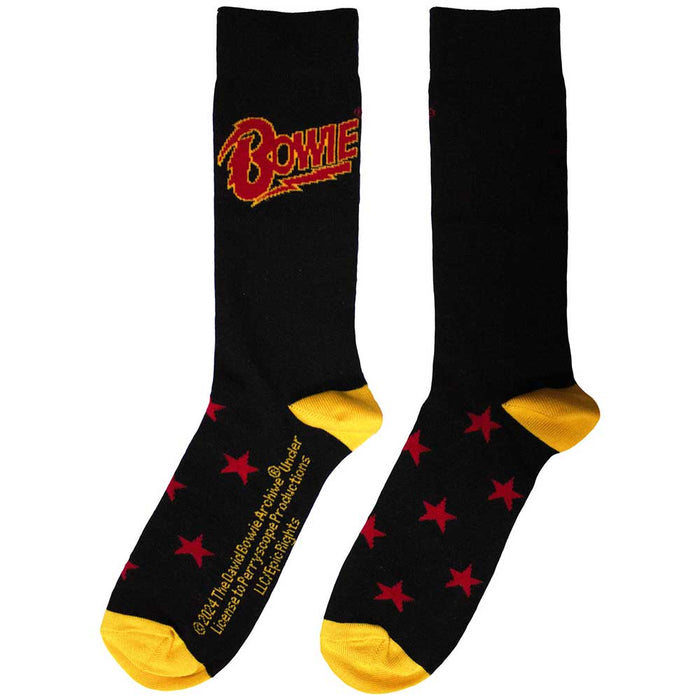 David Bowie Unisex Socks - Black Star Rock Off