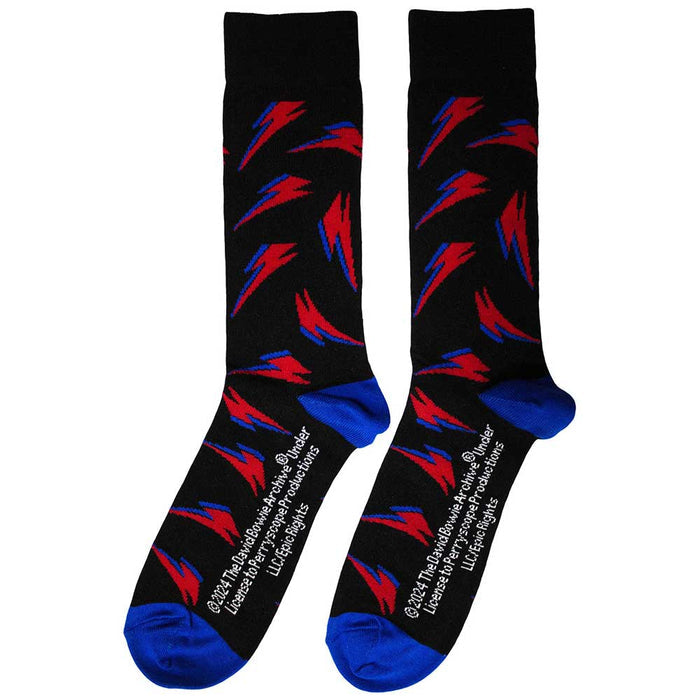 David Bowie Unisex Socks - Flash Pattern Rock Off