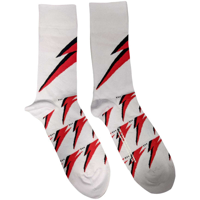 David Bowie Unisex Socks - Flash (UK SIZE 7 - 11) Rock Off