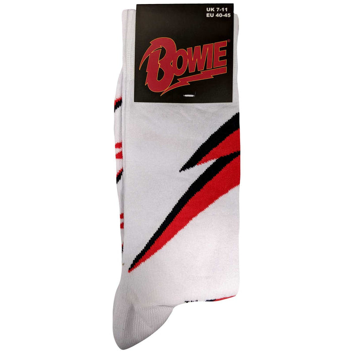 David Bowie Unisex Socks - Flash (UK SIZE 7 - 11) Rock Off