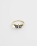 Deco Butterfly Blue Ring