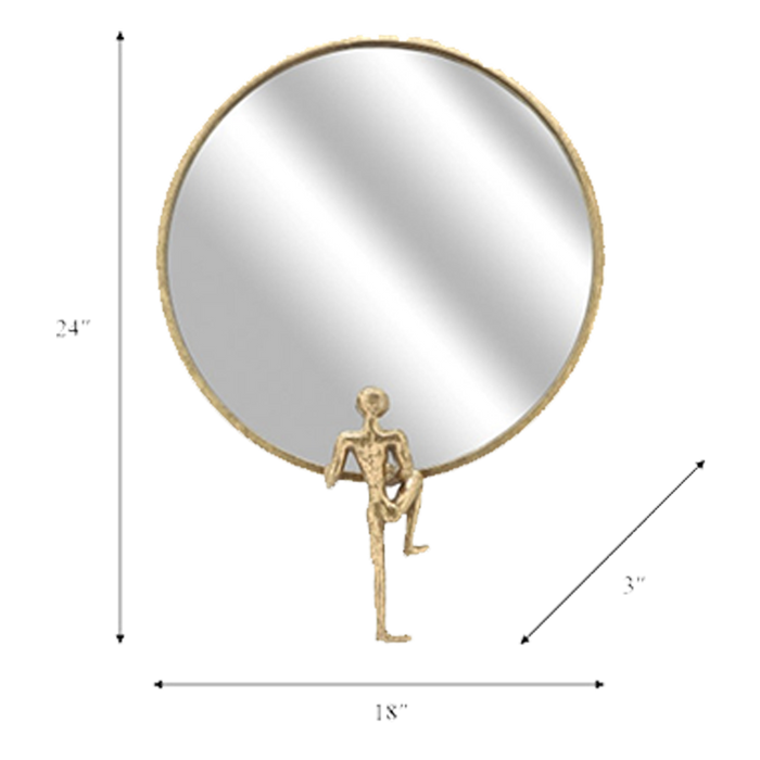 Decorative 3D Metal Wall Mirror