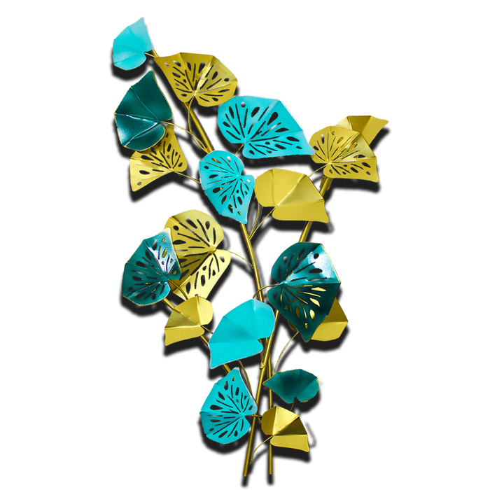 Decorative 3D Metal Wall Sculpture - Ginko Leaves