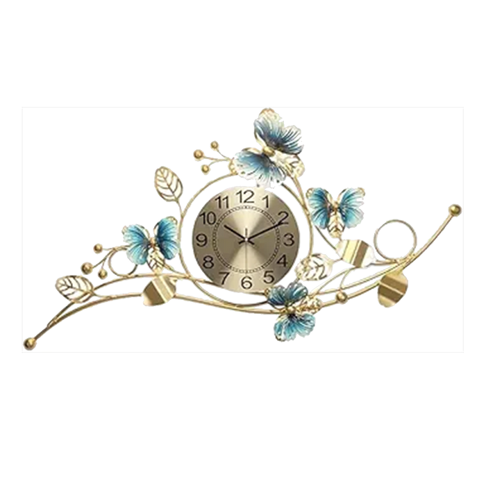 Decorative Butterfly Metal Wall Clock