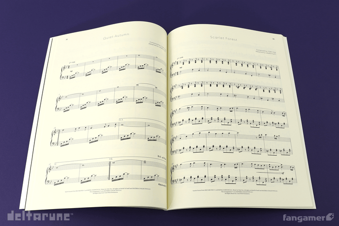 DELTARUNE Incomplete Piano Score Book