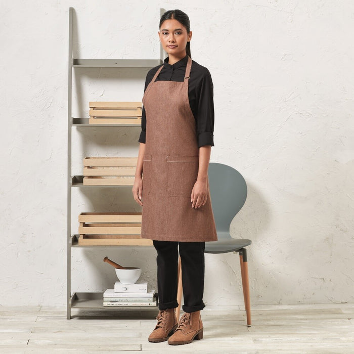 Denim Cotton Organic And Fairtrade Cert Bib Apron